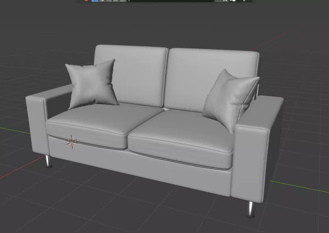 Sofa for living  room 3D model_0