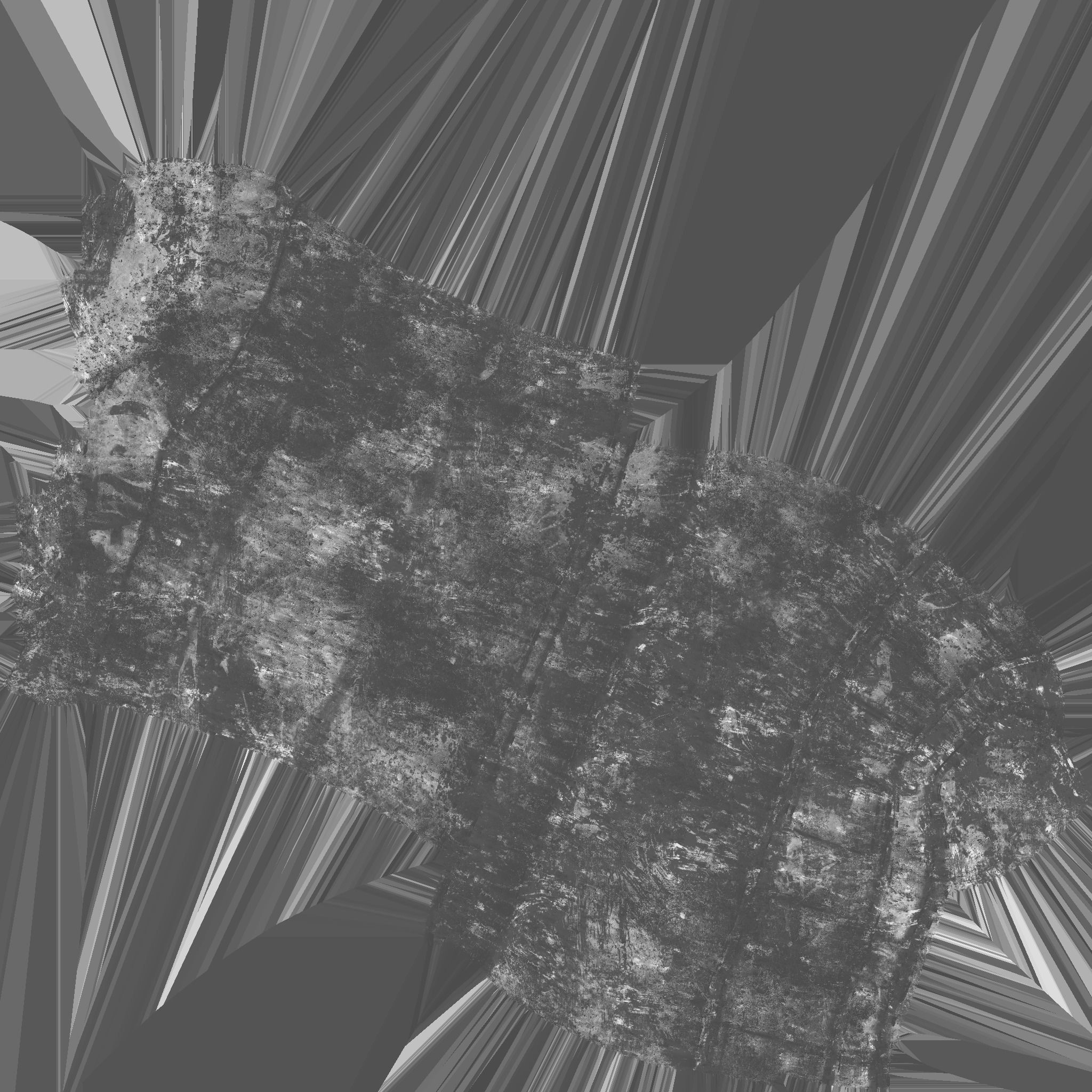 Egyptian Columns Low-poly 3D model_69