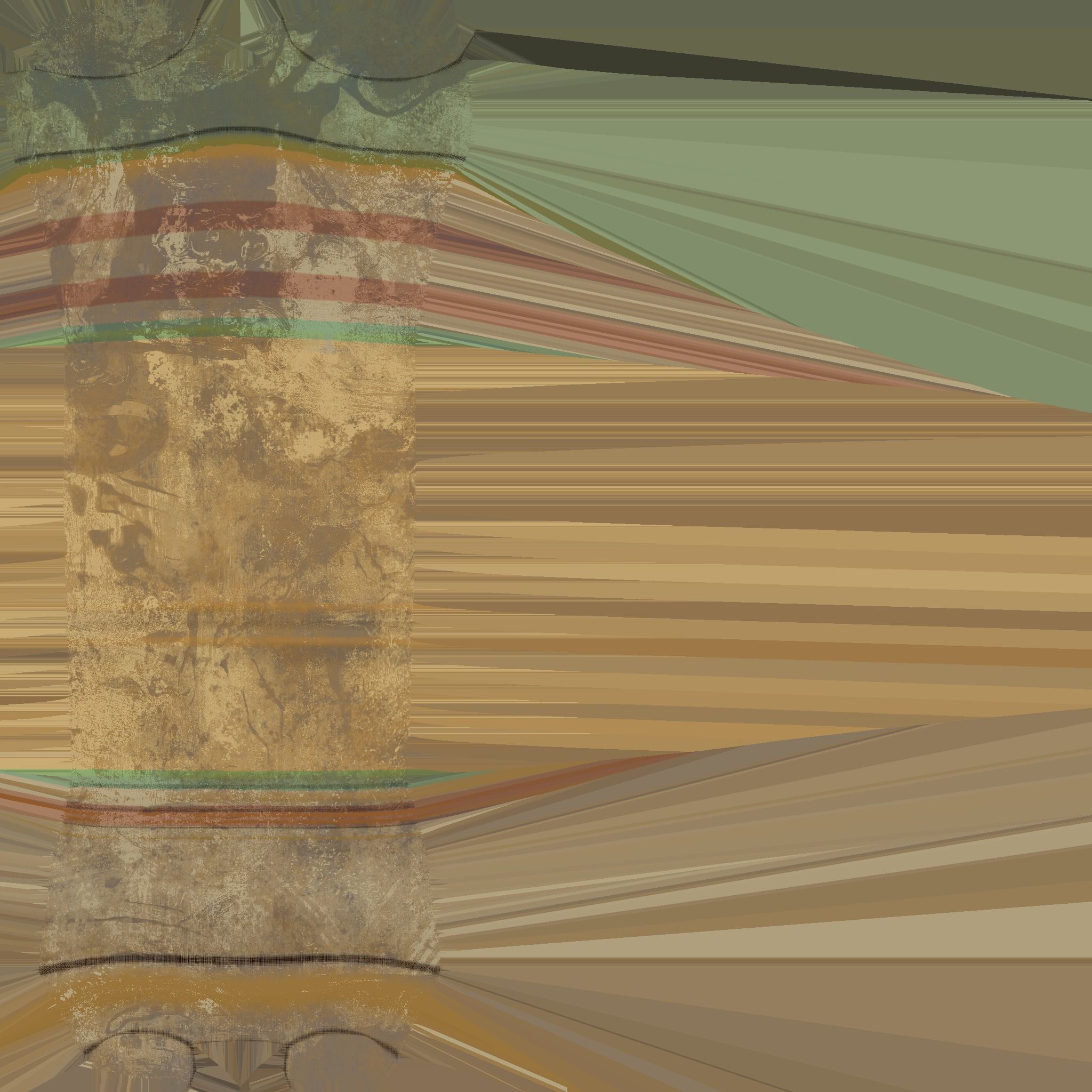 Egyptian Columns Low-poly 3D model_19