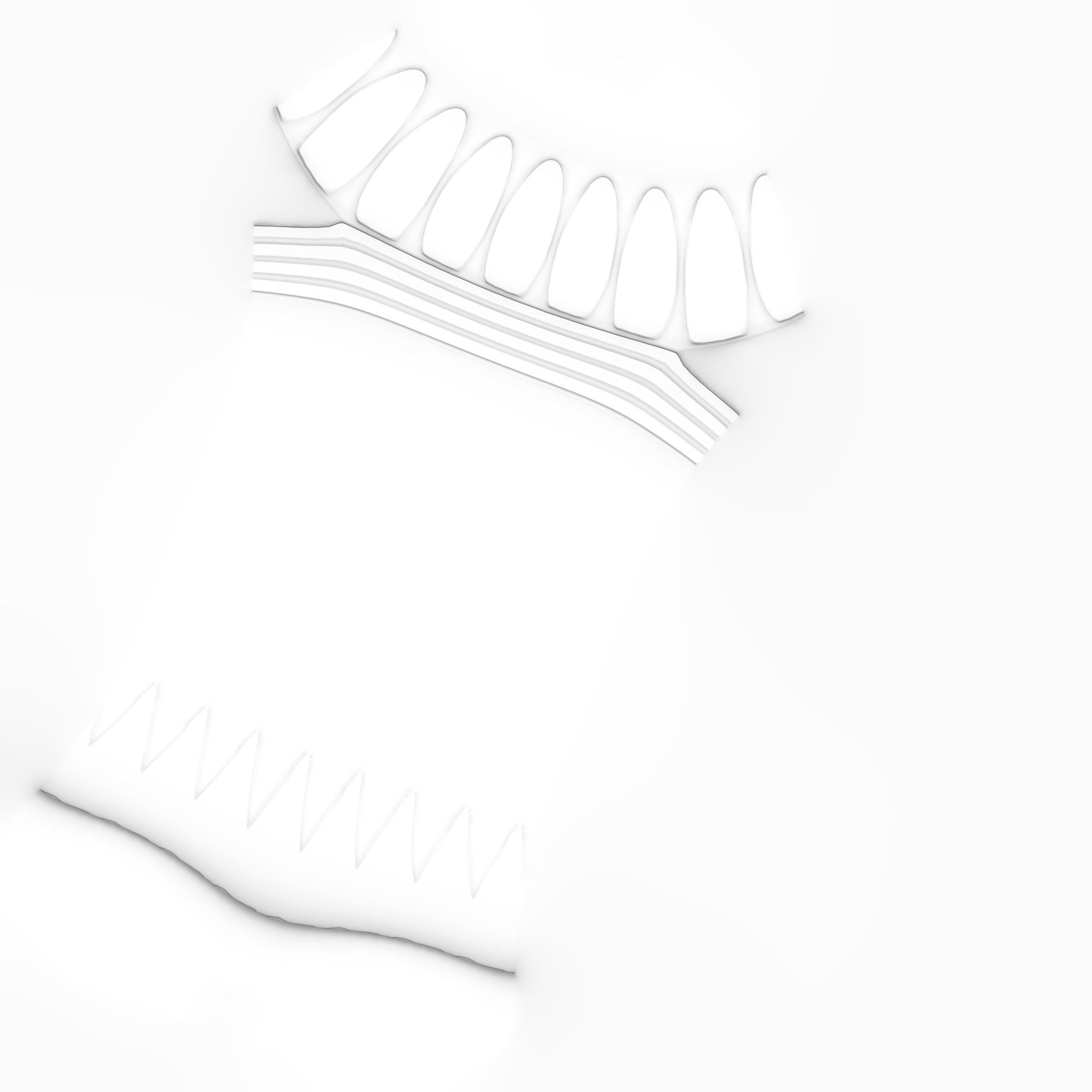 Egyptian Columns Low-poly 3D model_46