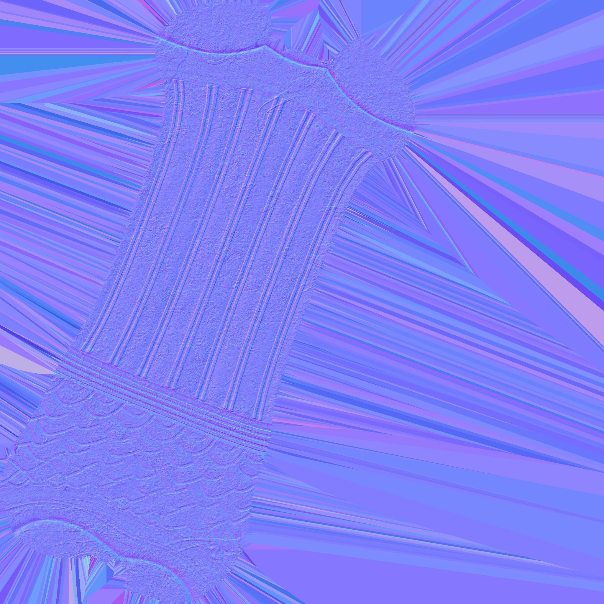 Egyptian Columns Low-poly 3D model_36