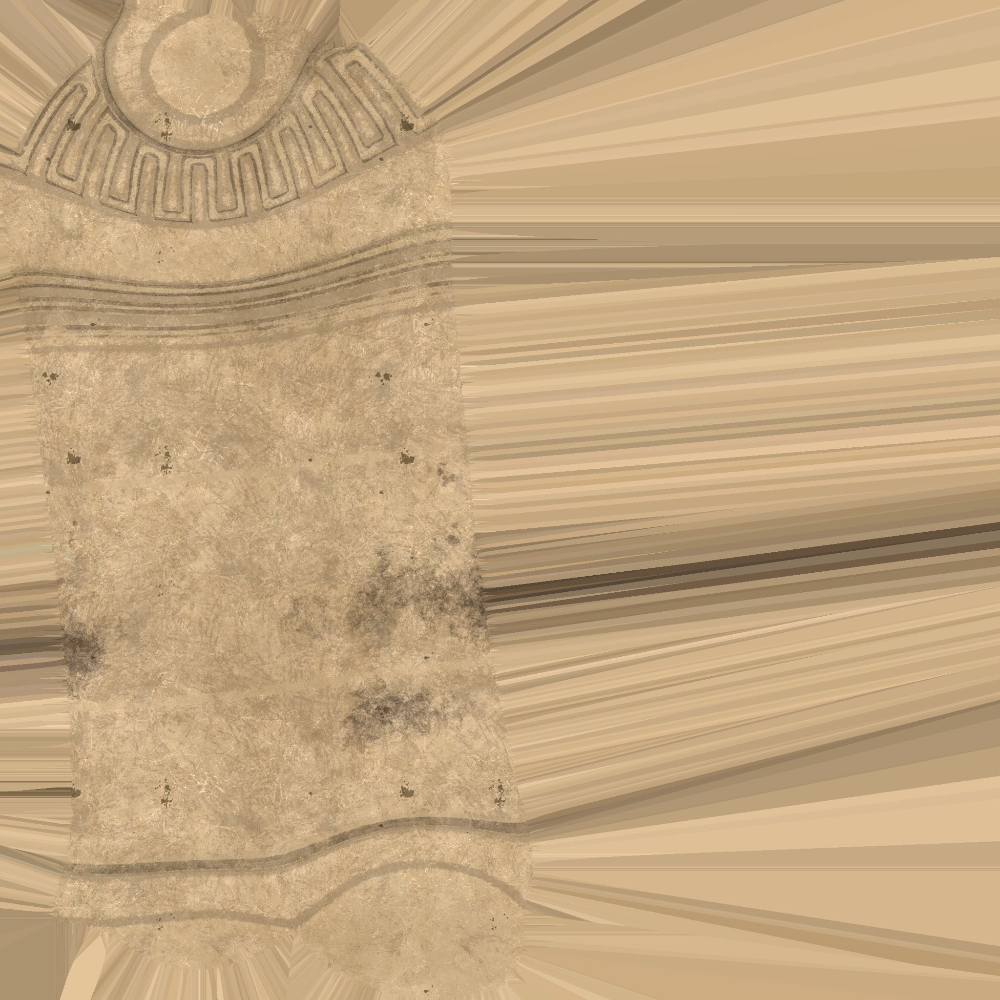 Egyptian Columns Low-poly 3D model_52