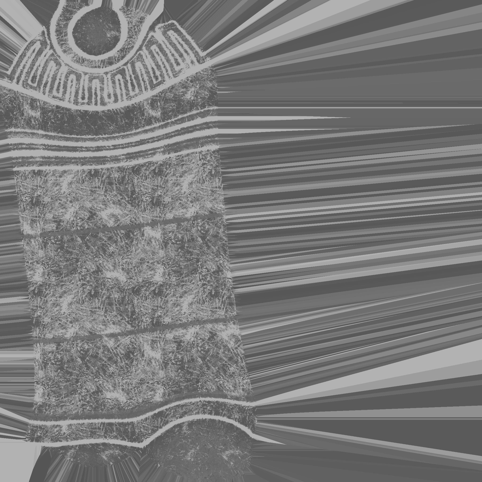 Egyptian Columns Low-poly 3D model_54