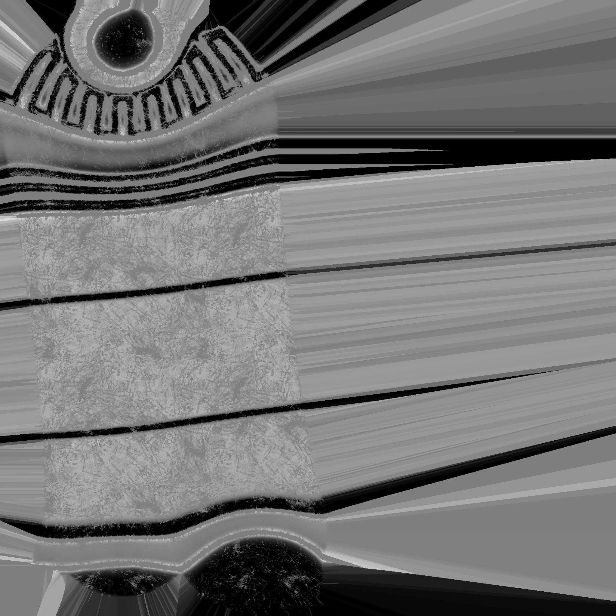 Egyptian Columns Low-poly 3D model_47