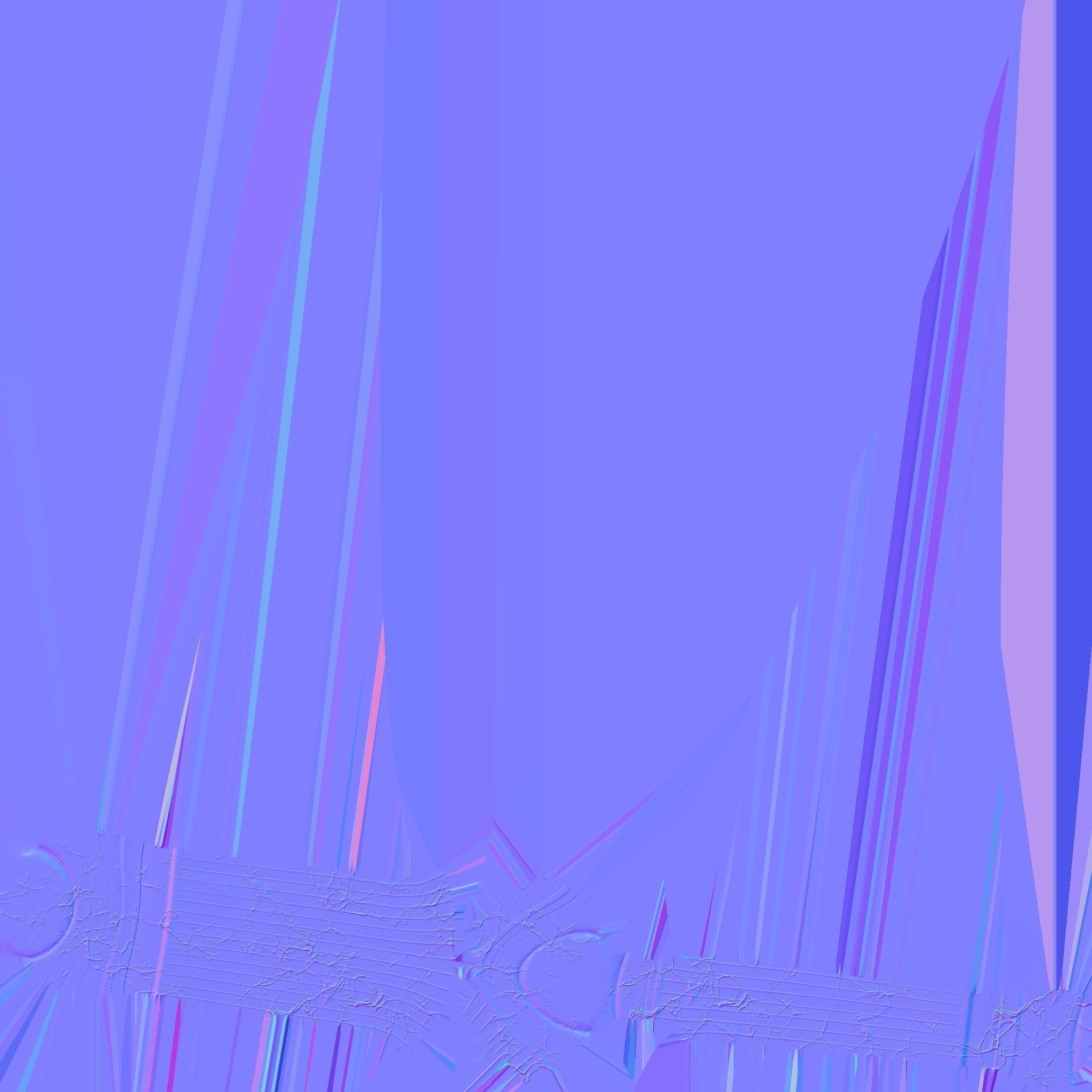 Egyptian Columns Low-poly 3D model_82