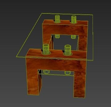 coffee table Free 3D model_1