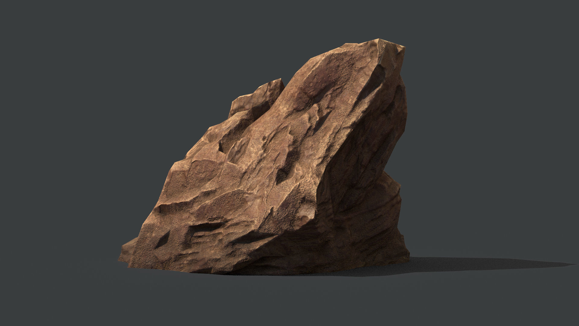 Red Rock Sandstone Pbr Collection Low-poly 3D model_10