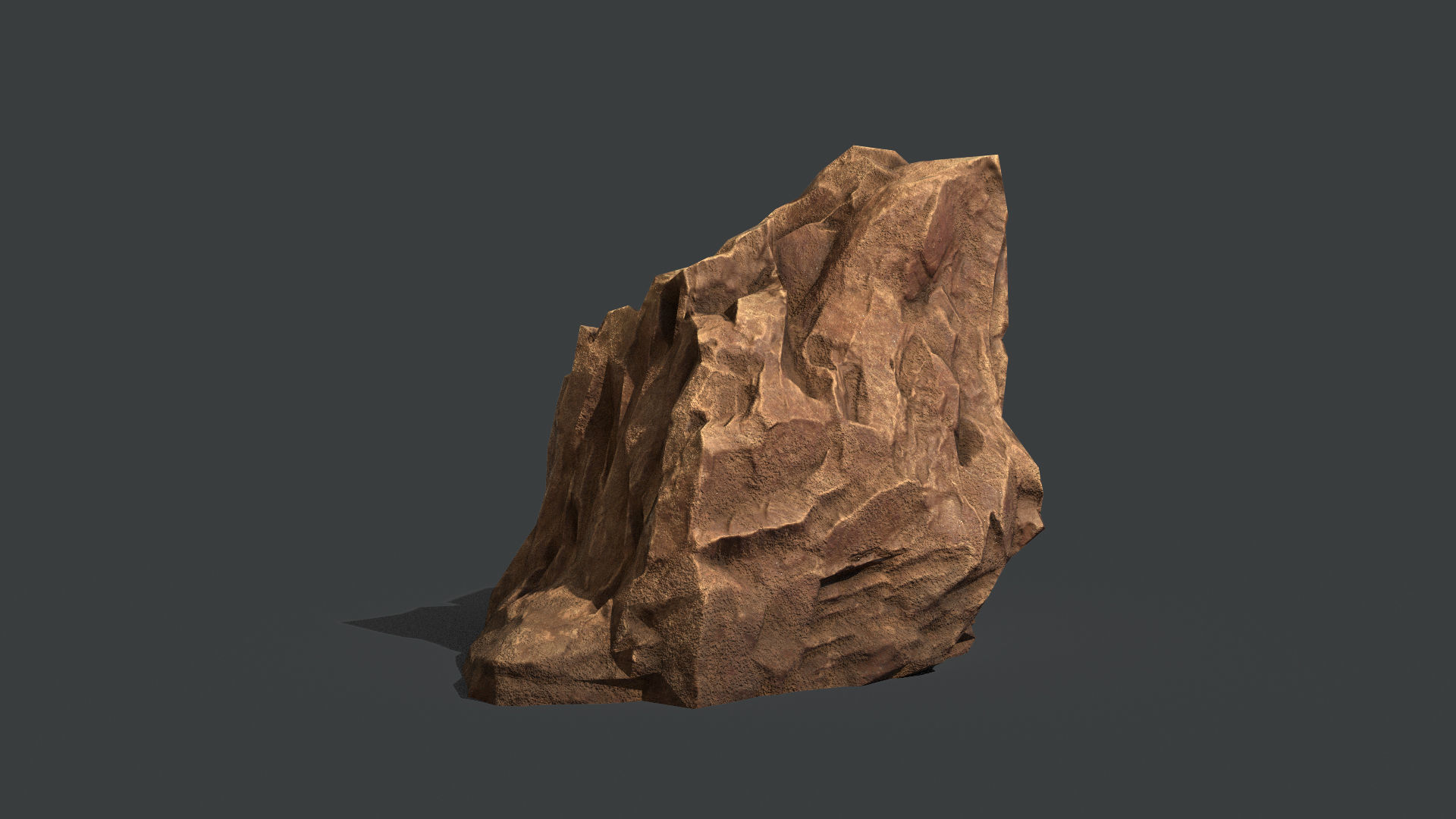 Red Rock Sandstone Pbr Collection Low-poly 3D model_8