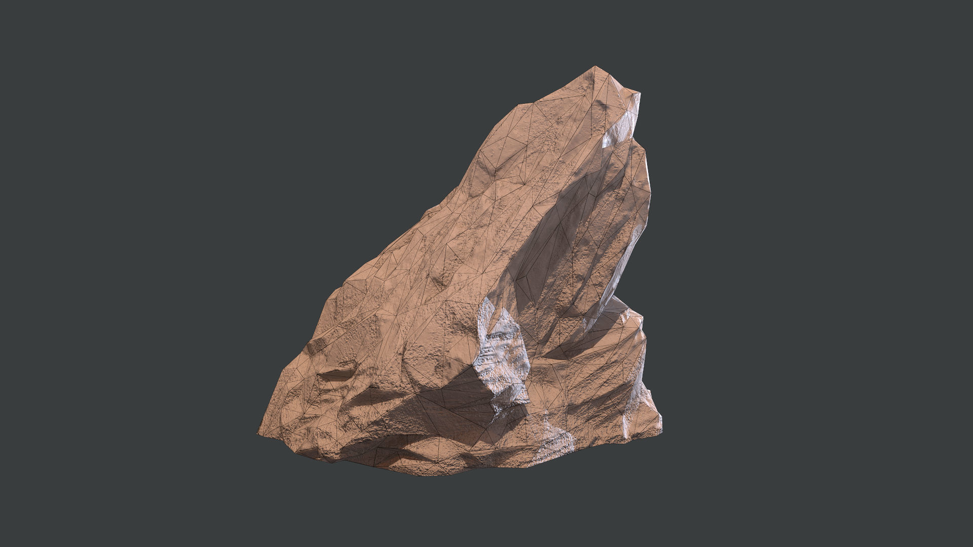 Red Rock Sandstone Pbr Collection Low-poly 3D model_14