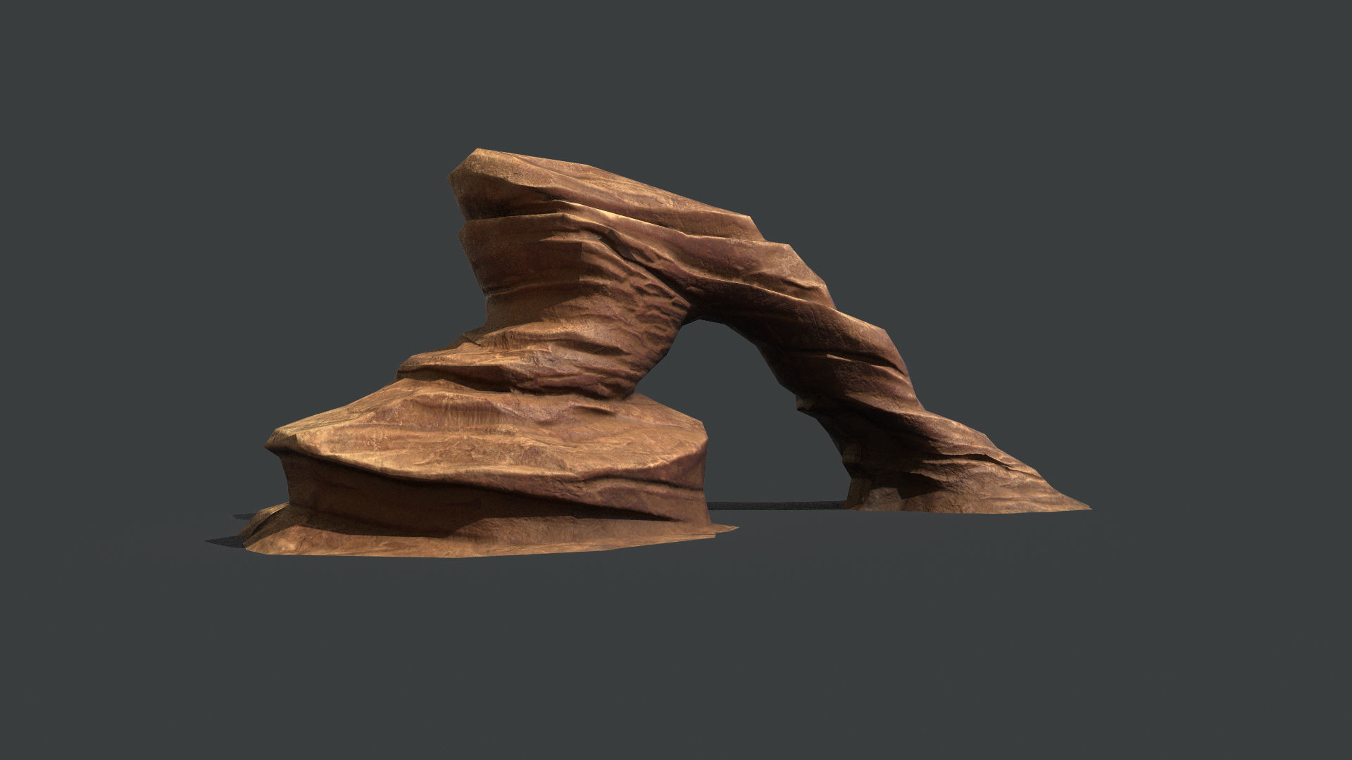 Red Rock Sandstone Pbr Collection Low-poly 3D model_32