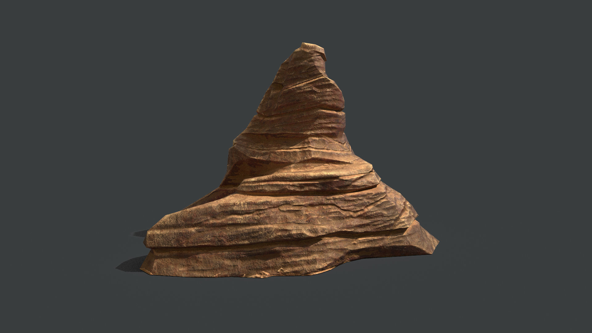 Red Rock Sandstone Pbr Collection Low-poly 3D model_19
