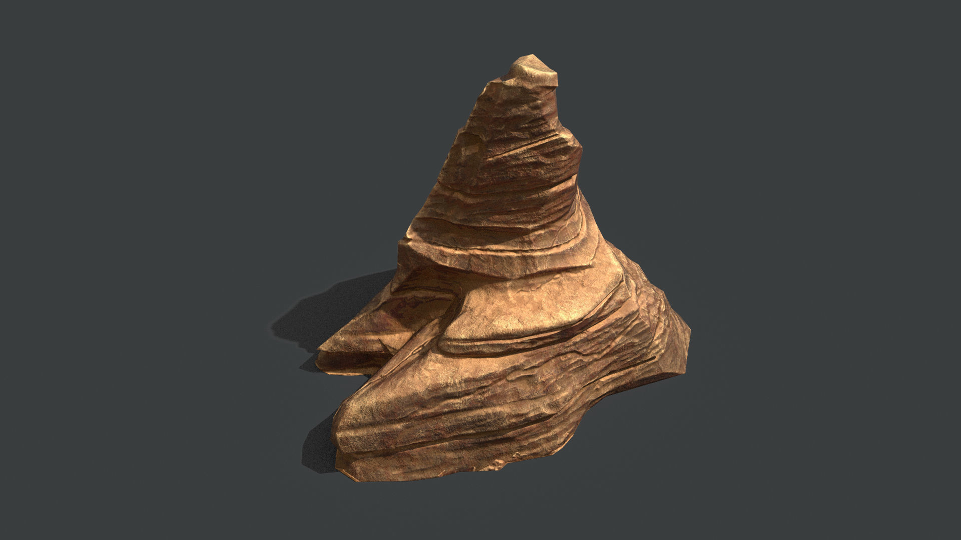 Red Rock Sandstone Pbr Collection Low-poly 3D model_20