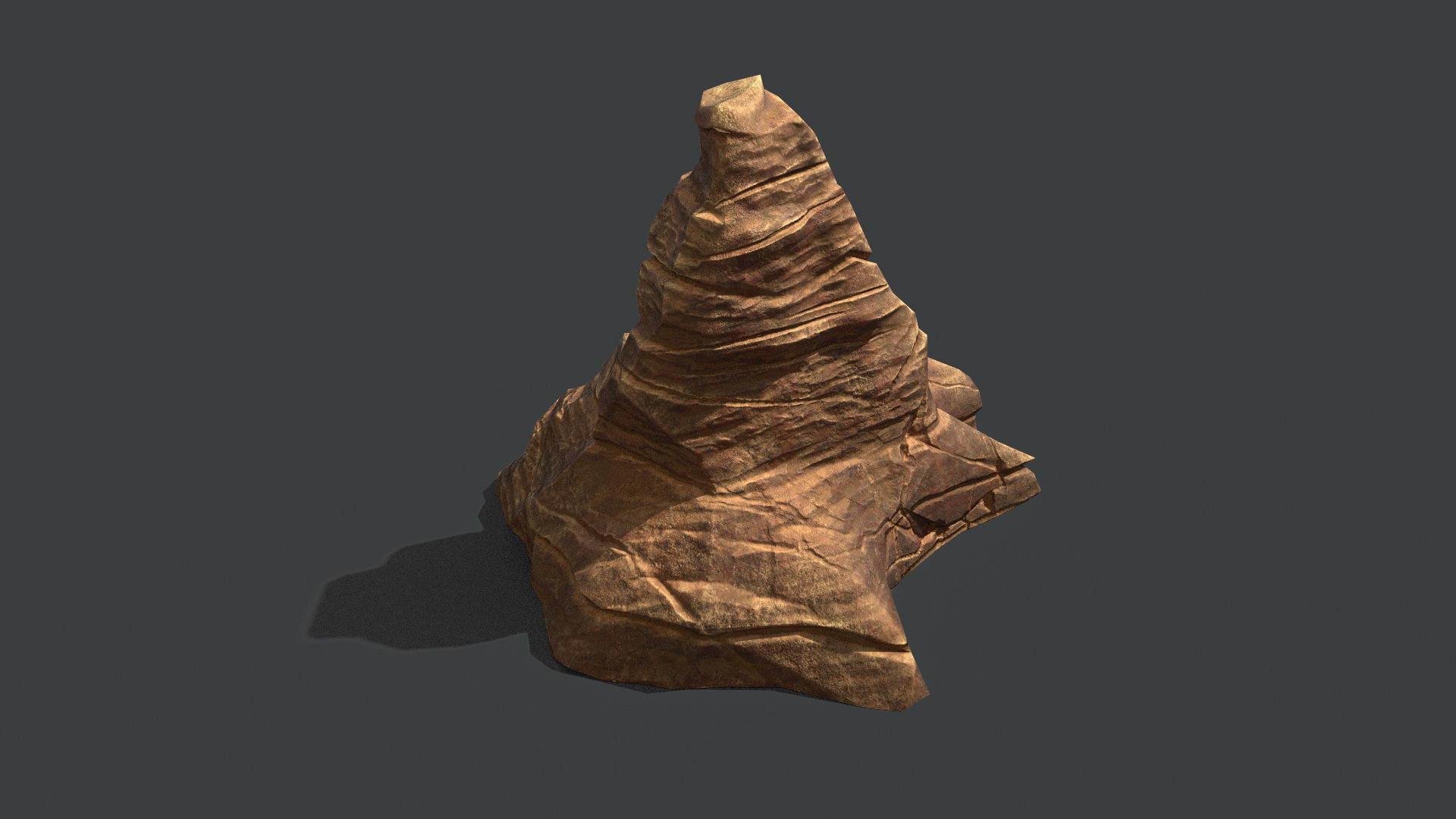 Red Rock Sandstone Pbr Collection Low-poly 3D model_18