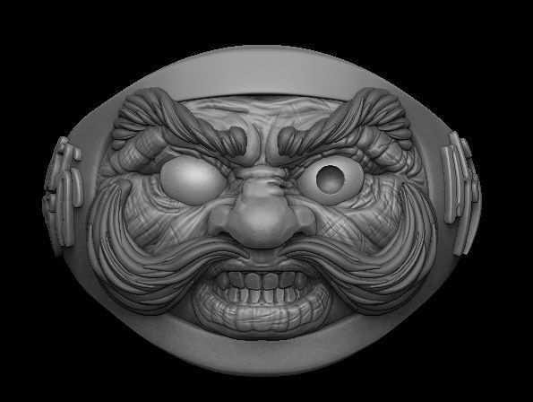 DARUMA RING 3D model_1