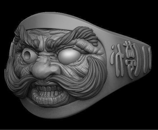DARUMA RING 3D model_5