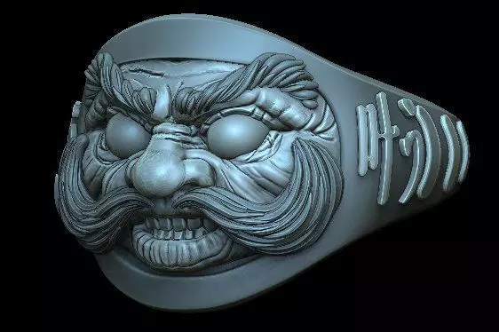 DARUMA RING 3D model_0