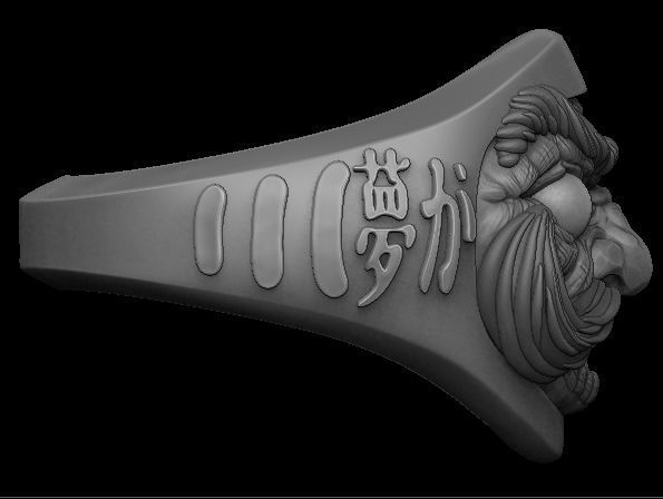 DARUMA RING 3D model_2
