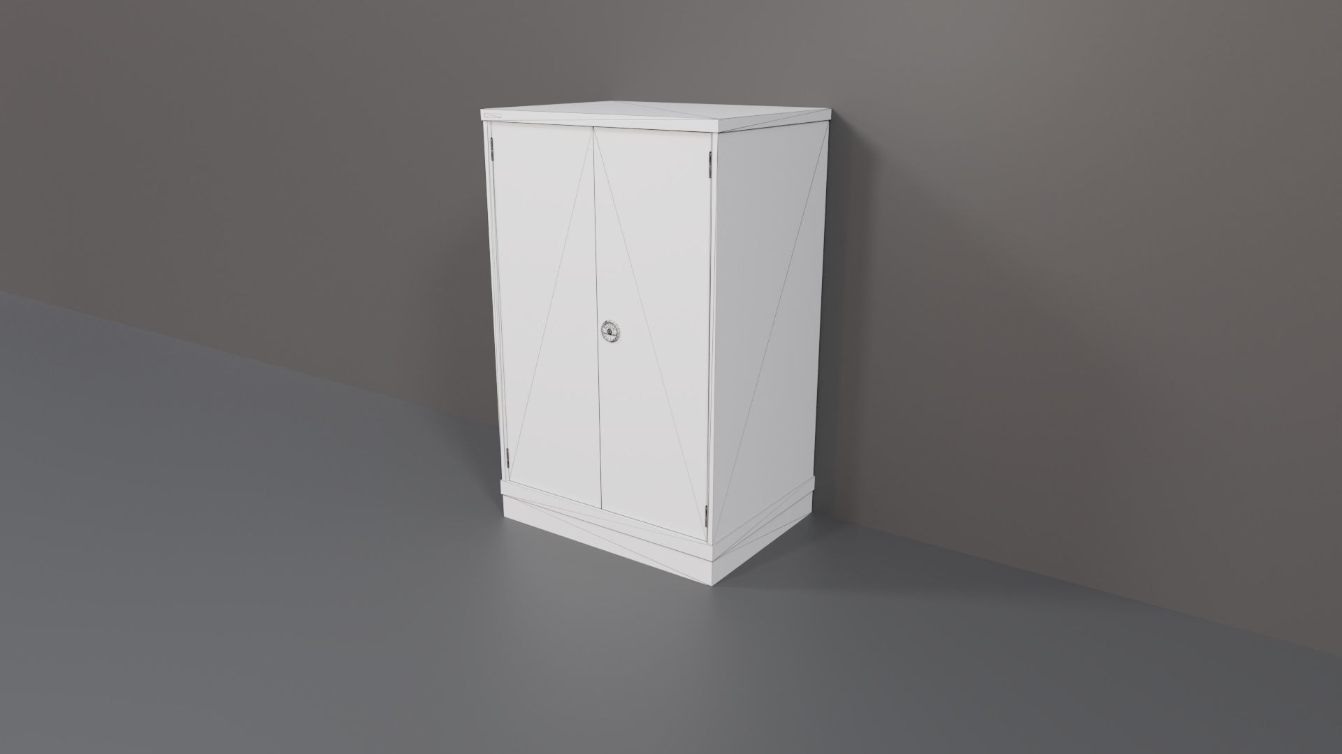 Industrial Workshop Bumped Cabinets Solid PBR Low-poly 3D model_33