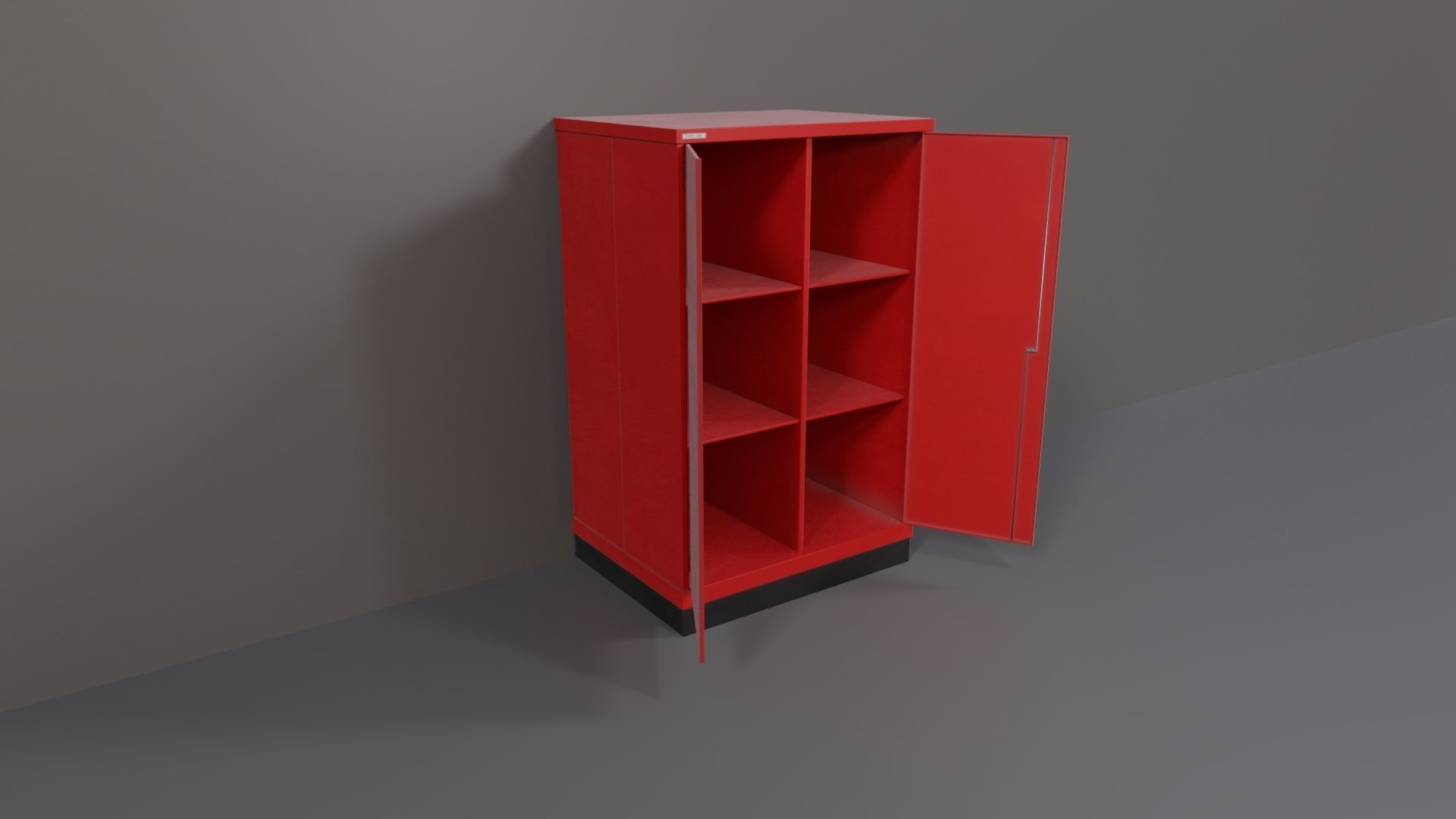 Industrial Workshop Bumped Cabinets Solid PBR Low-poly 3D model_23