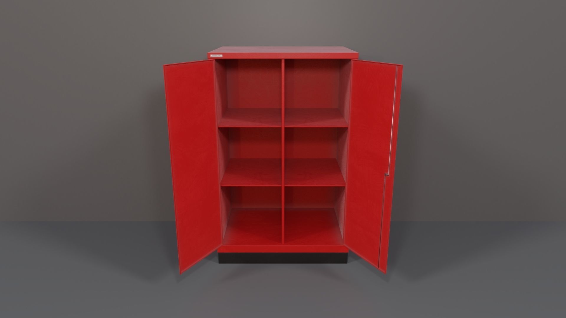 Industrial Workshop Bumped Cabinets Solid PBR Low-poly 3D model_29