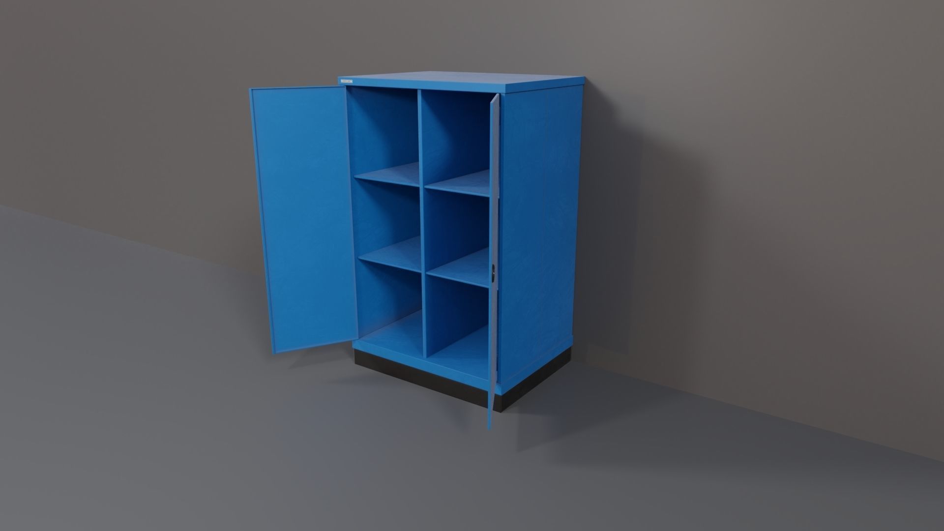 Industrial Workshop Bumped Cabinets Solid PBR Low-poly 3D model_34