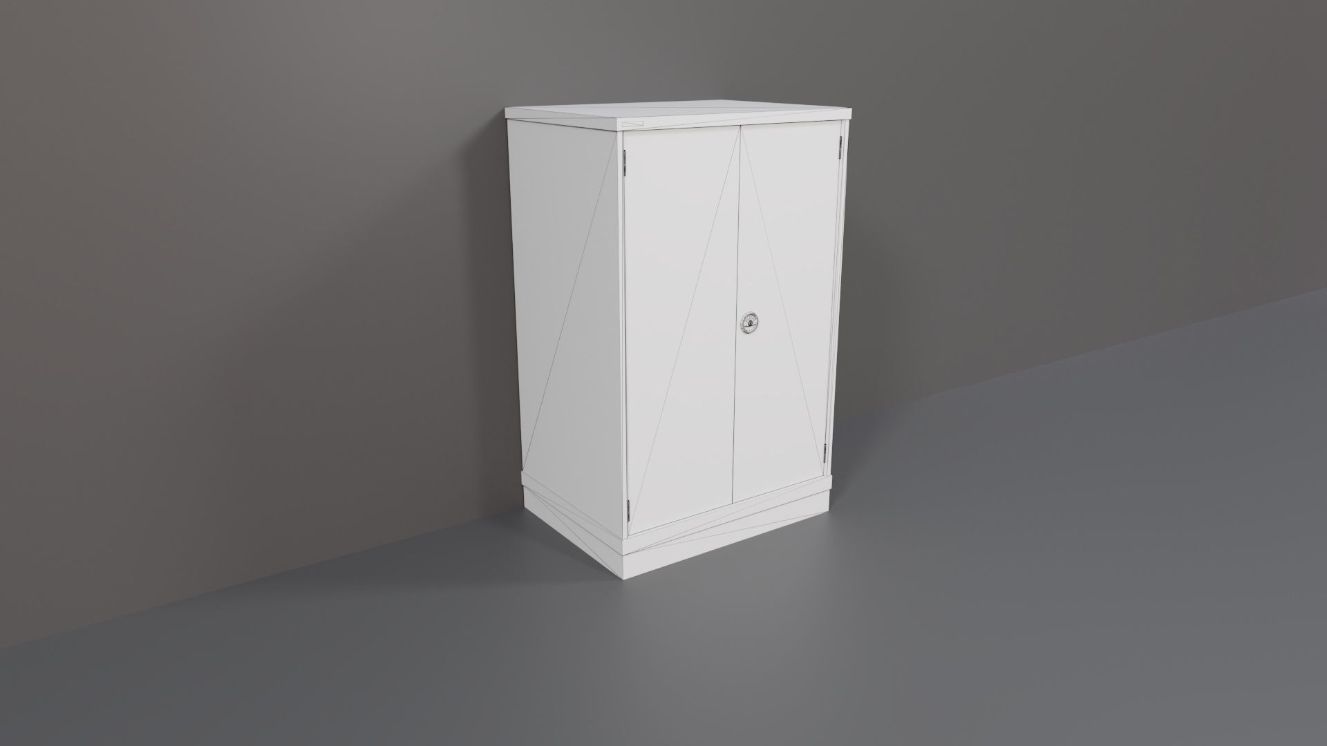 Industrial Workshop Bumped Cabinets Solid PBR Low-poly 3D model_21