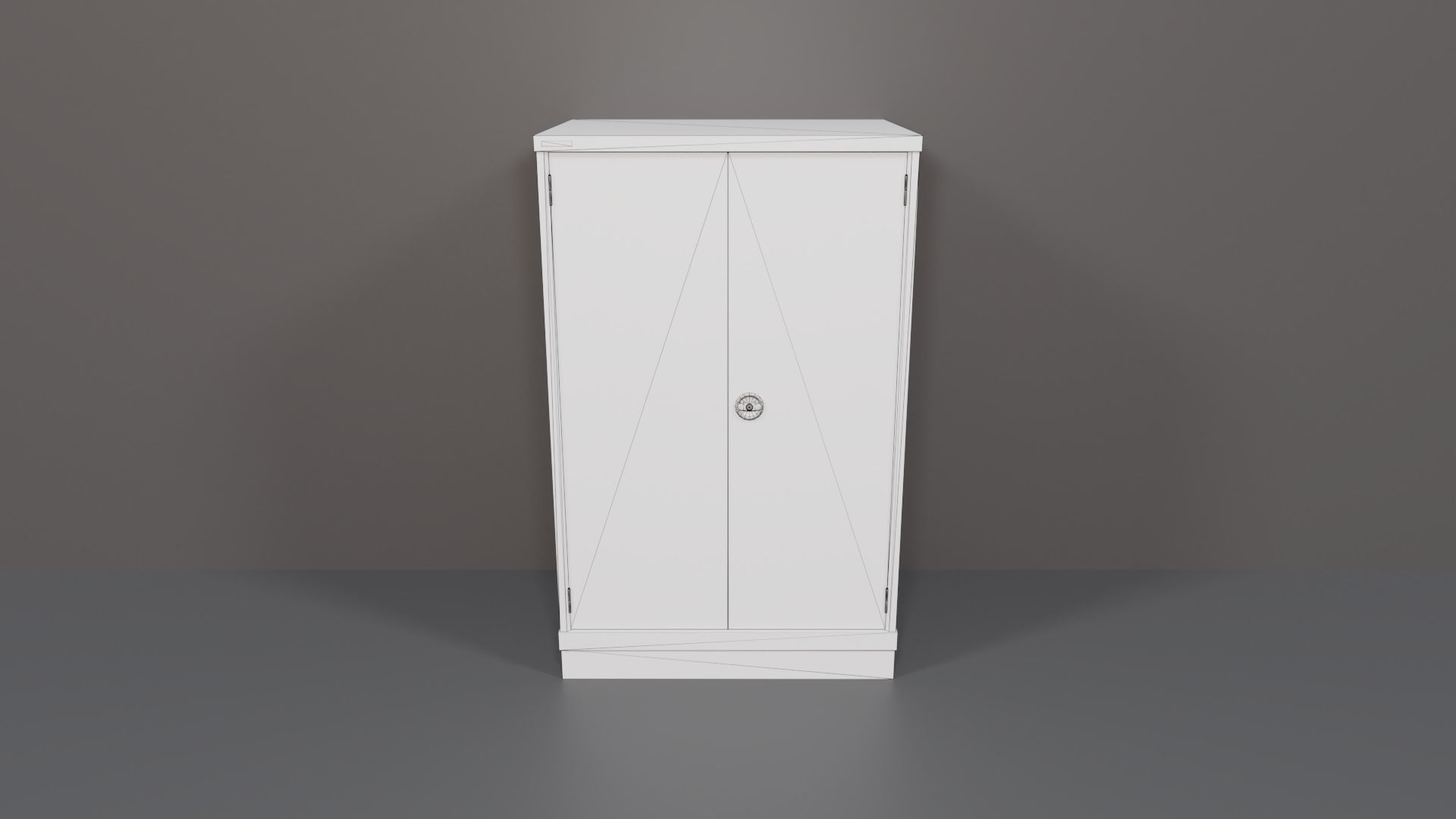 Industrial Workshop Bumped Cabinets Solid PBR Low-poly 3D model_27