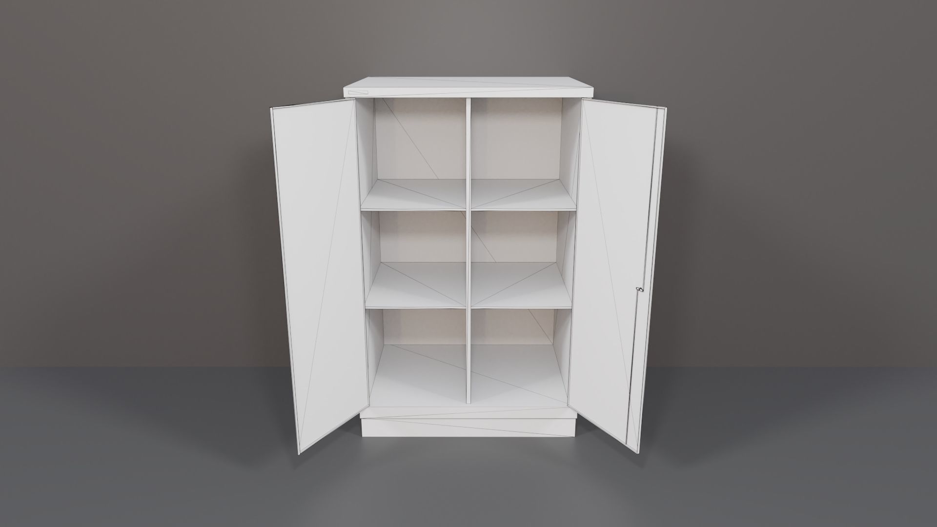 Industrial Workshop Bumped Cabinets Solid PBR Low-poly 3D model_30