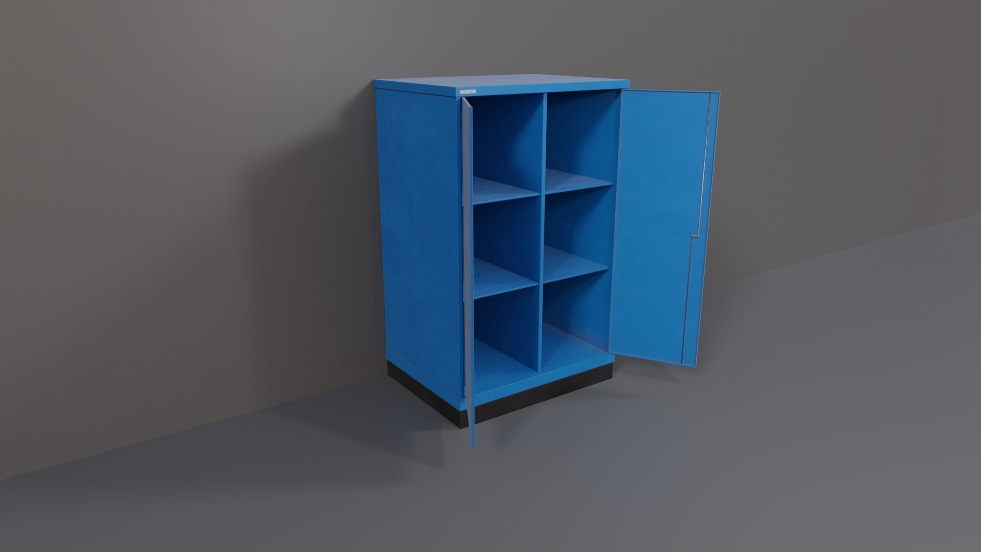 Industrial Workshop Bumped Cabinets Solid PBR Low-poly 3D model_22