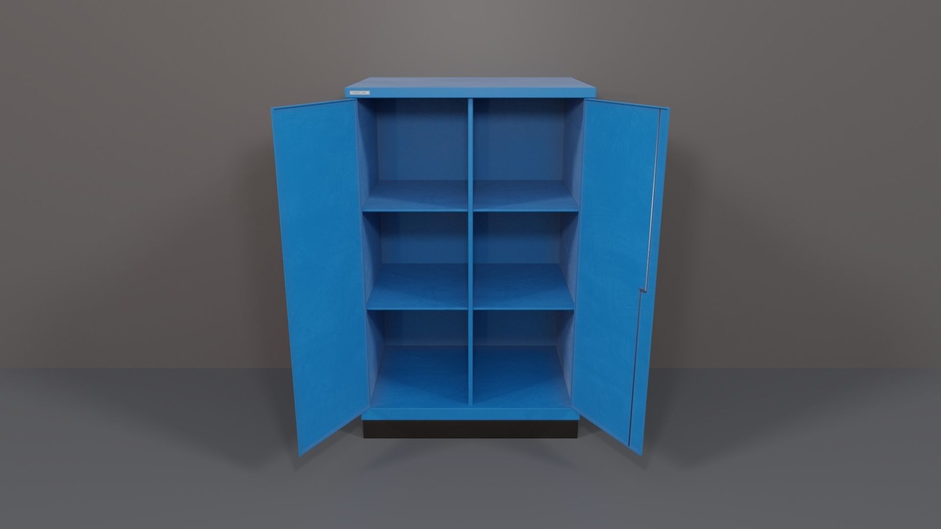 Industrial Workshop Bumped Cabinets Solid PBR Low-poly 3D model_28