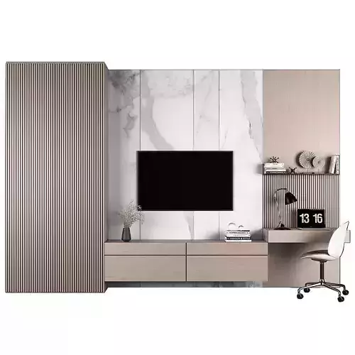 TV stand and workplace  3D model