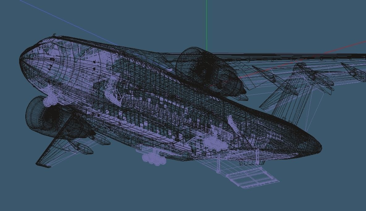 JASDF Kawasaki C-2 Cargo Plane  revised edition 3D model_11