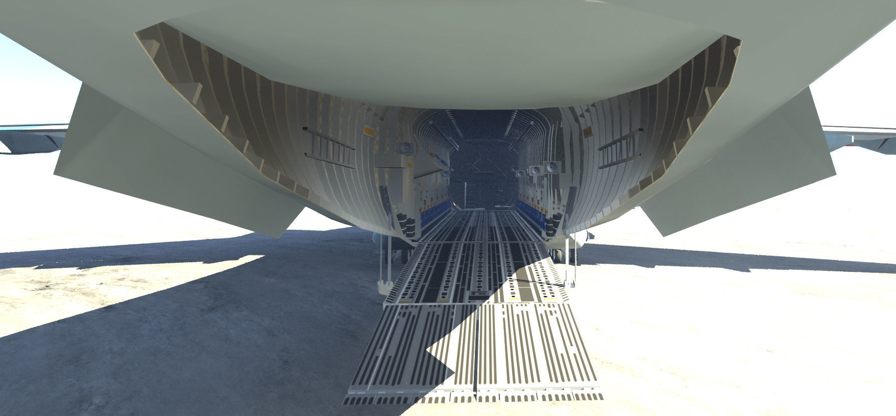 JASDF Kawasaki C-2 Cargo Plane  revised edition 3D model_8