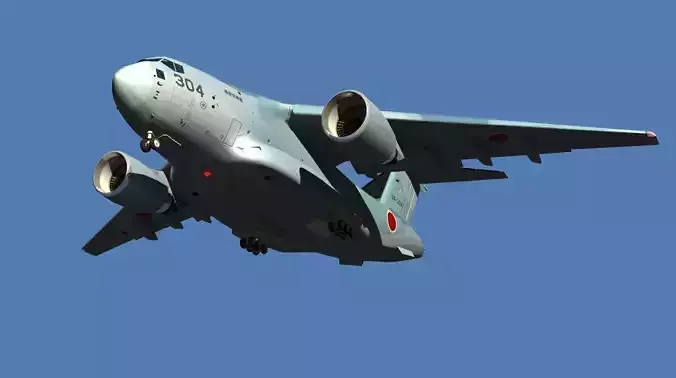 JASDF Kawasaki C-2 Cargo Plane  revised edition 3D model