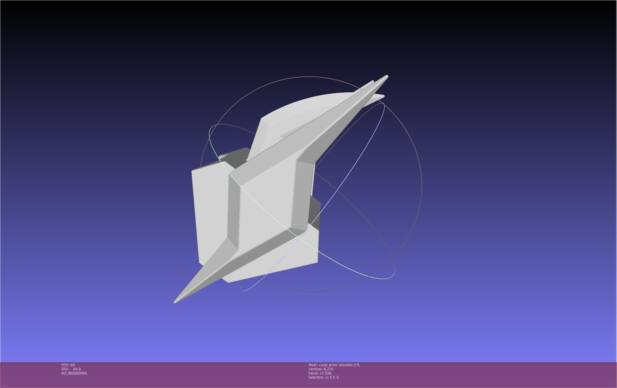 Shield Hero Curse Armor Shoulder 3D print model_38