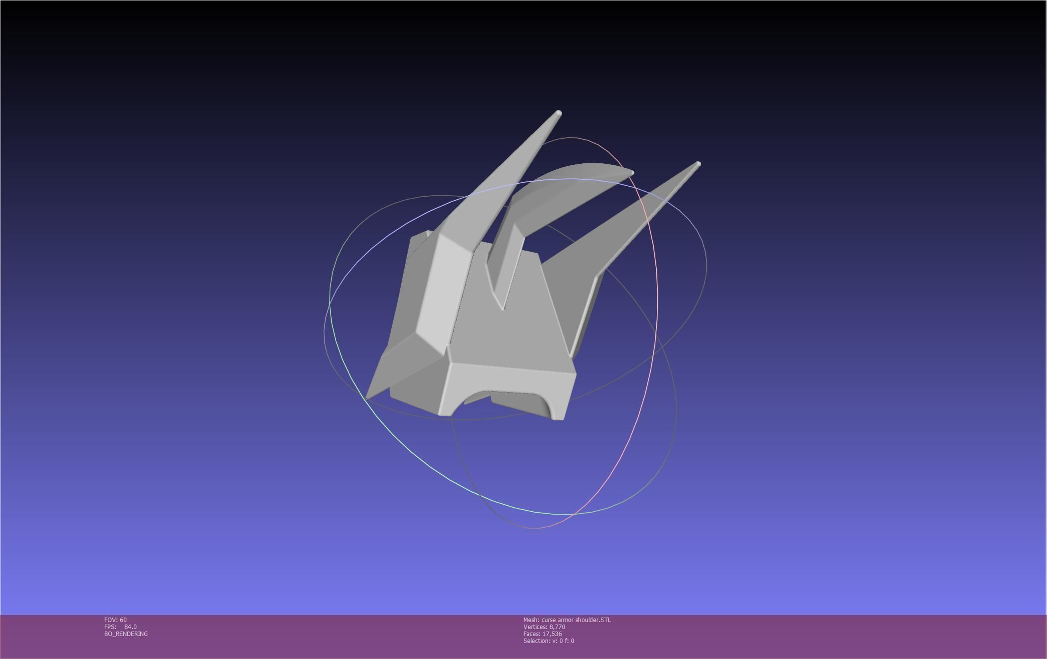 Shield Hero Curse Armor Shoulder 3D print model_40