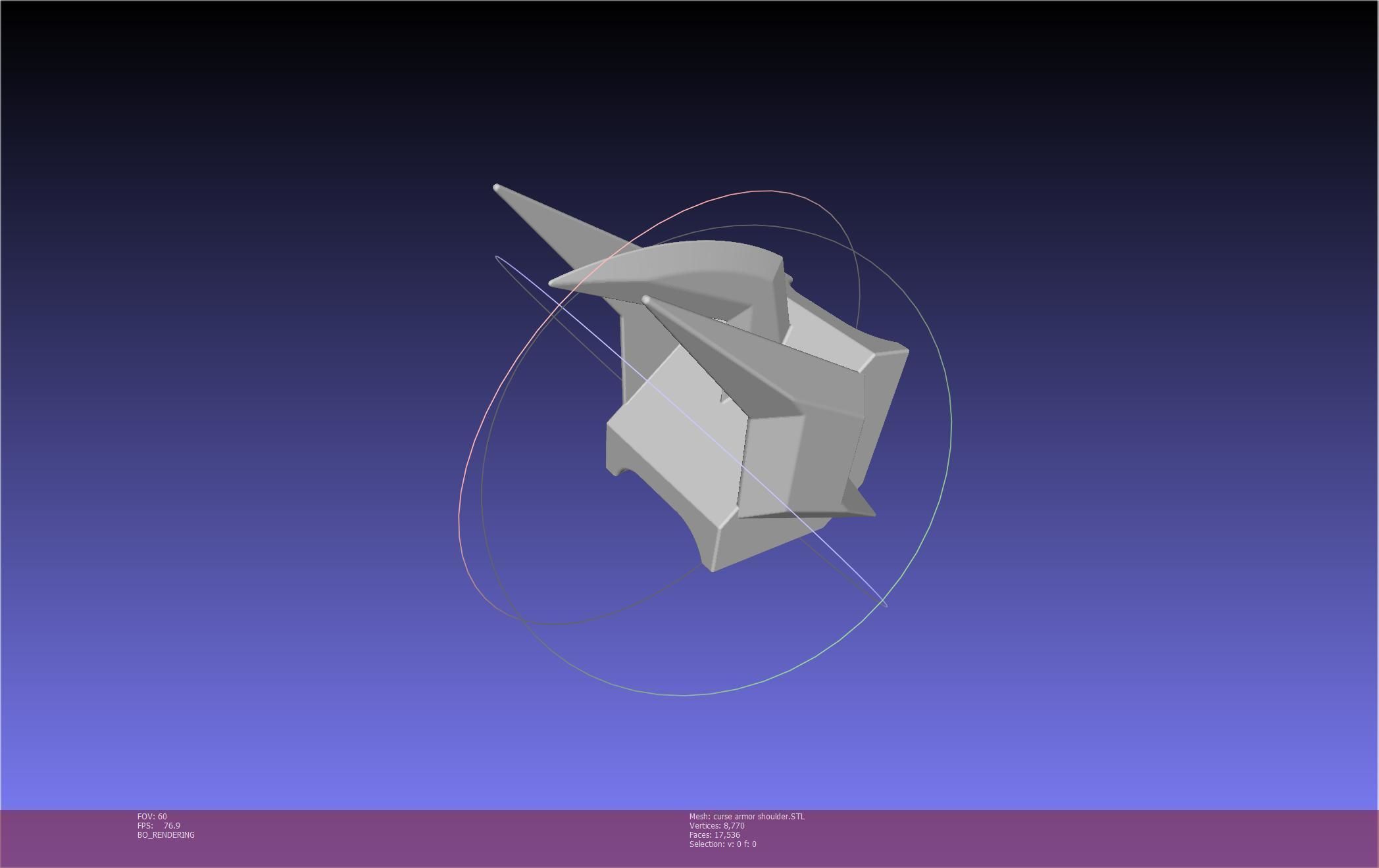 Shield Hero Curse Armor Shoulder 3D print model_45