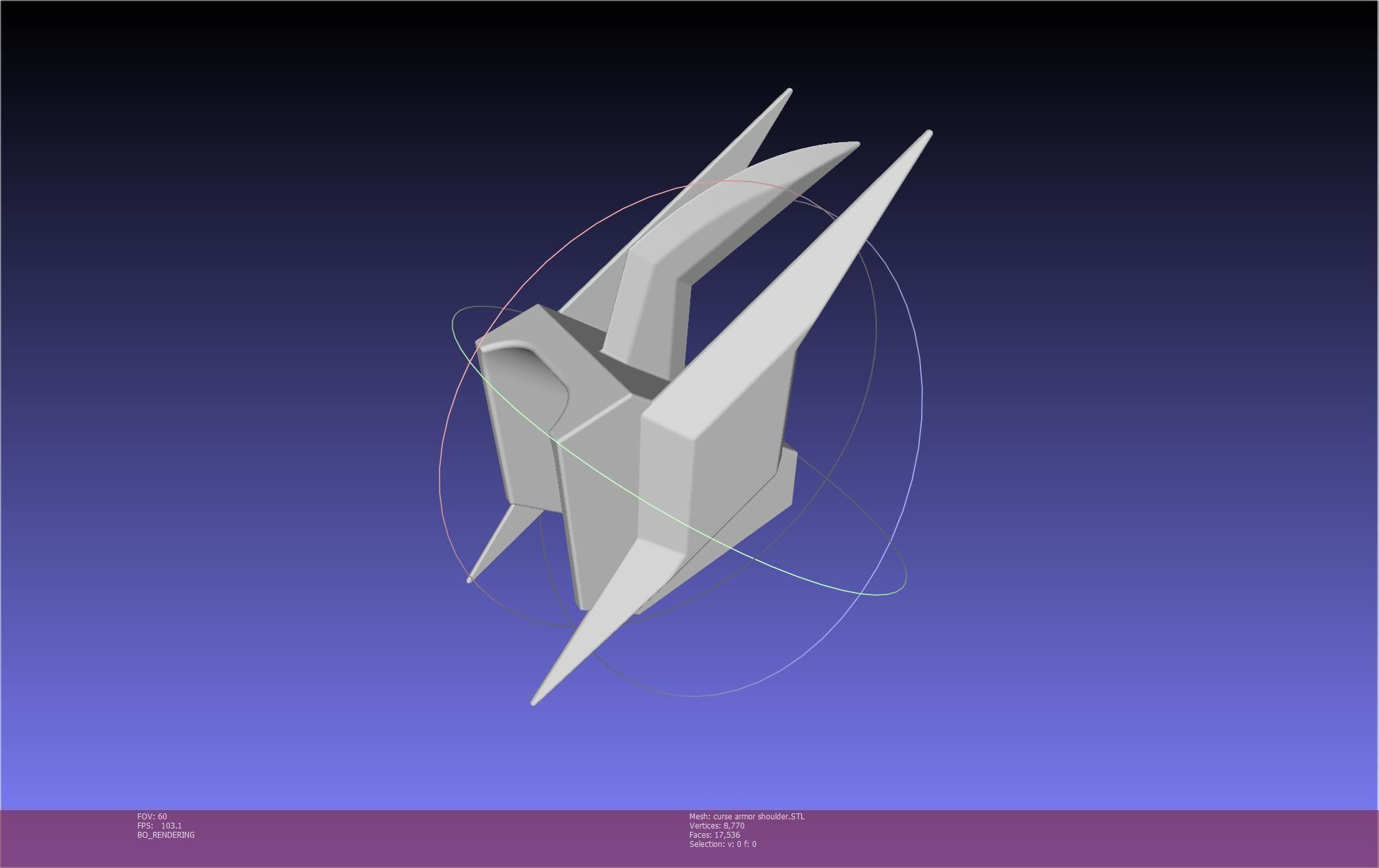 Shield Hero Curse Armor Shoulder 3D print model_1