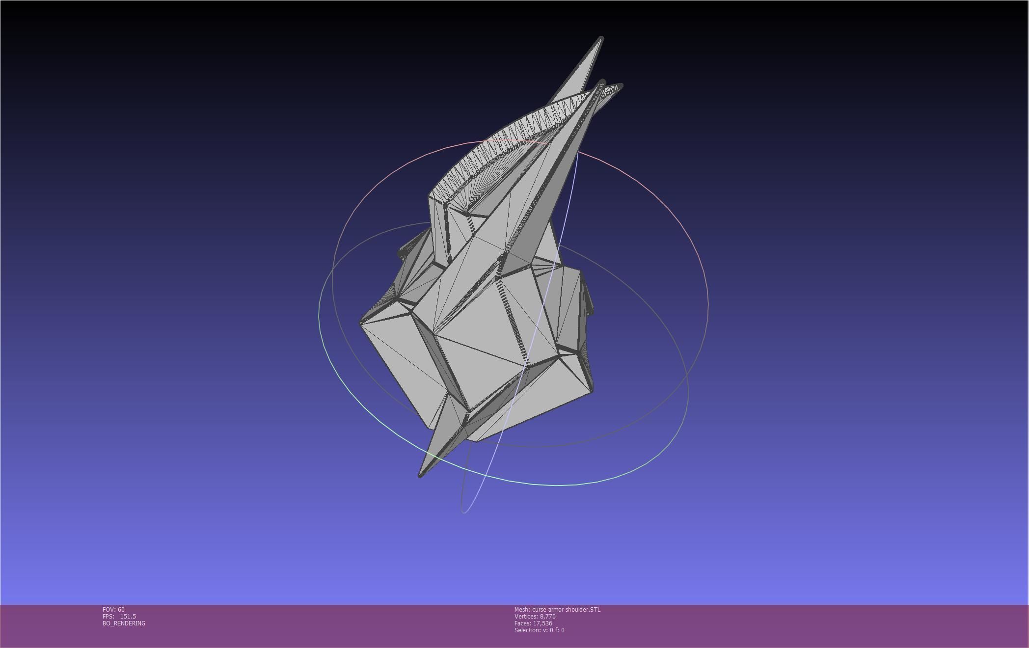 Shield Hero Curse Armor Shoulder 3D print model_11