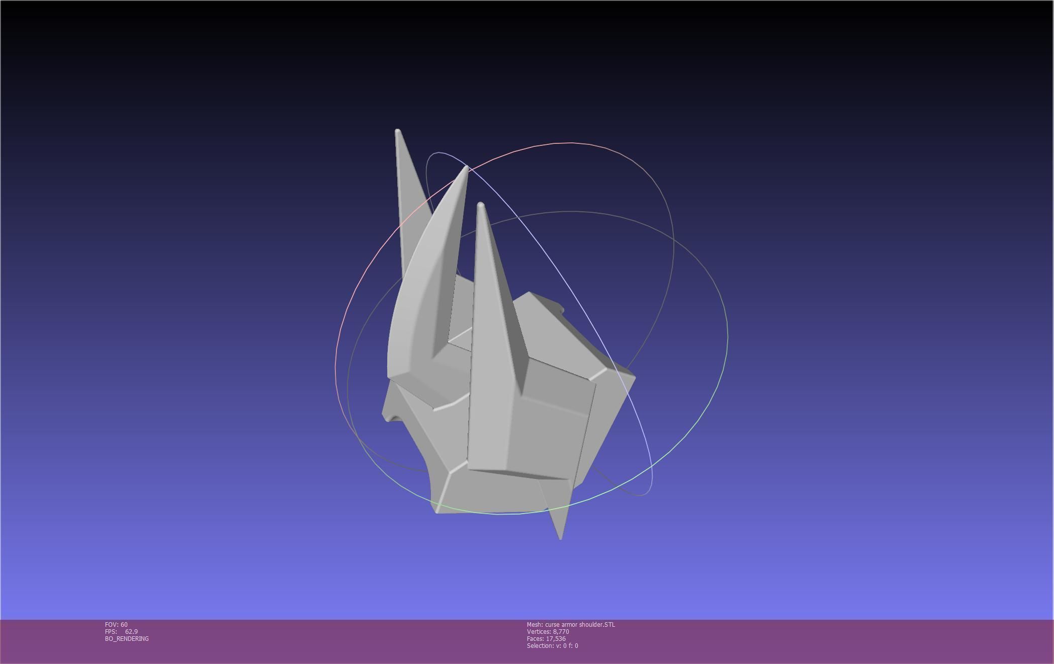 Shield Hero Curse Armor Shoulder 3D print model_55