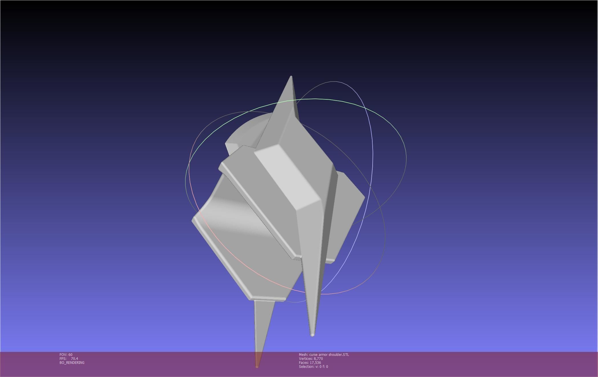 Shield Hero Curse Armor Shoulder 3D print model_24