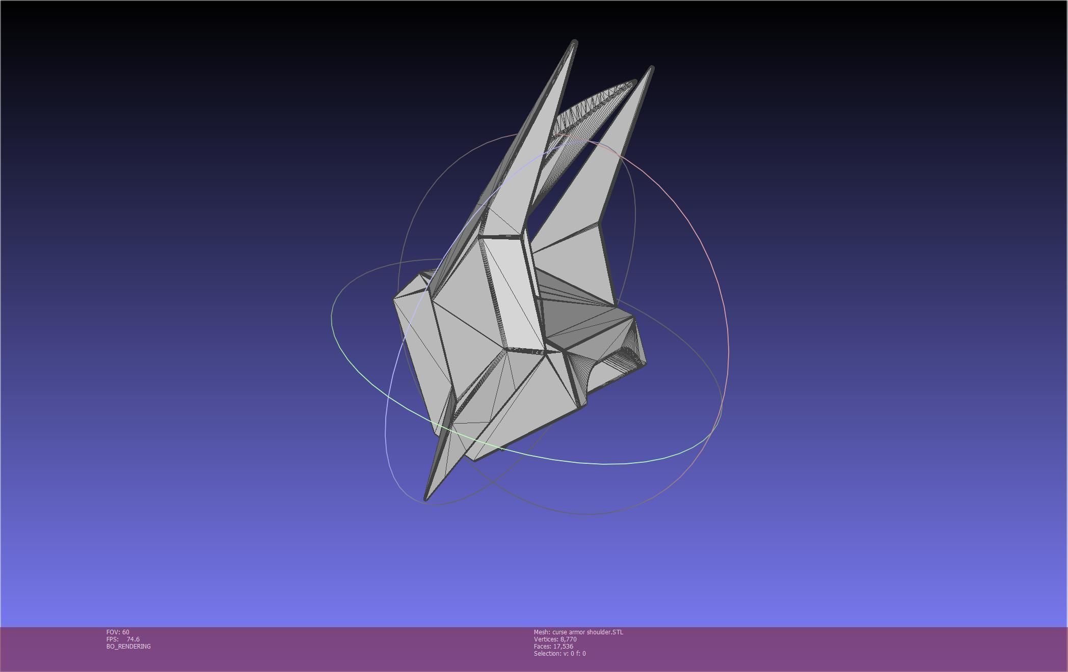 Shield Hero Curse Armor Shoulder 3D print model_12