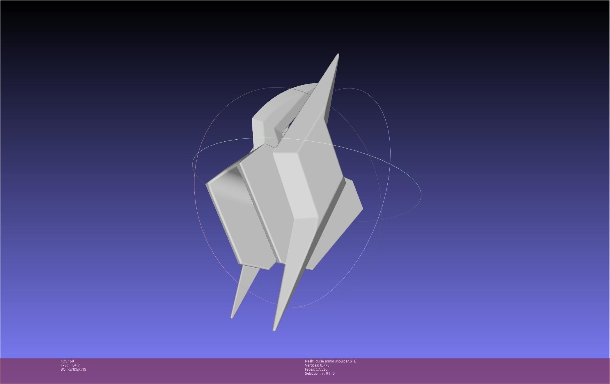 Shield Hero Curse Armor Shoulder 3D print model_4