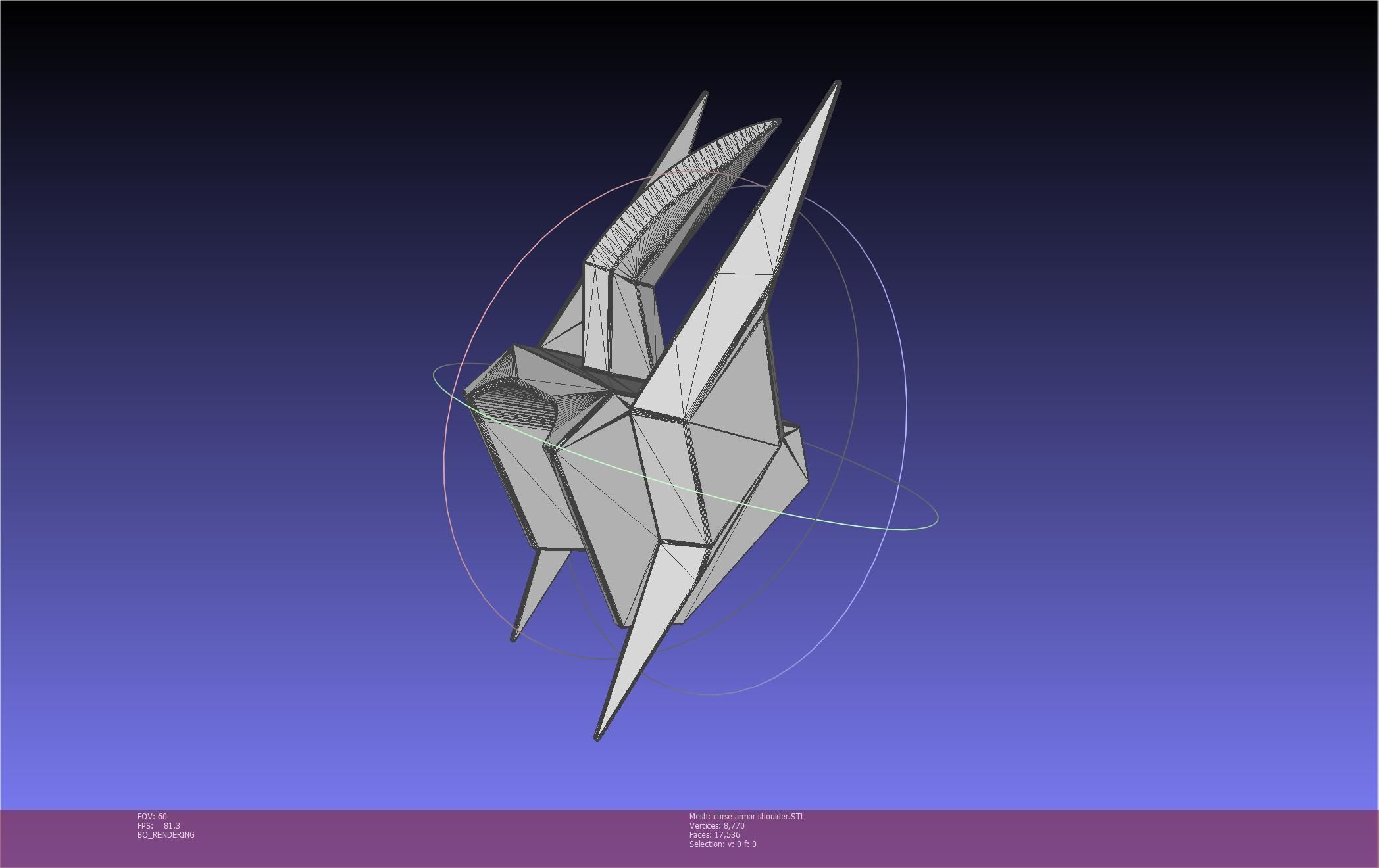 Shield Hero Curse Armor Shoulder 3D print model_8