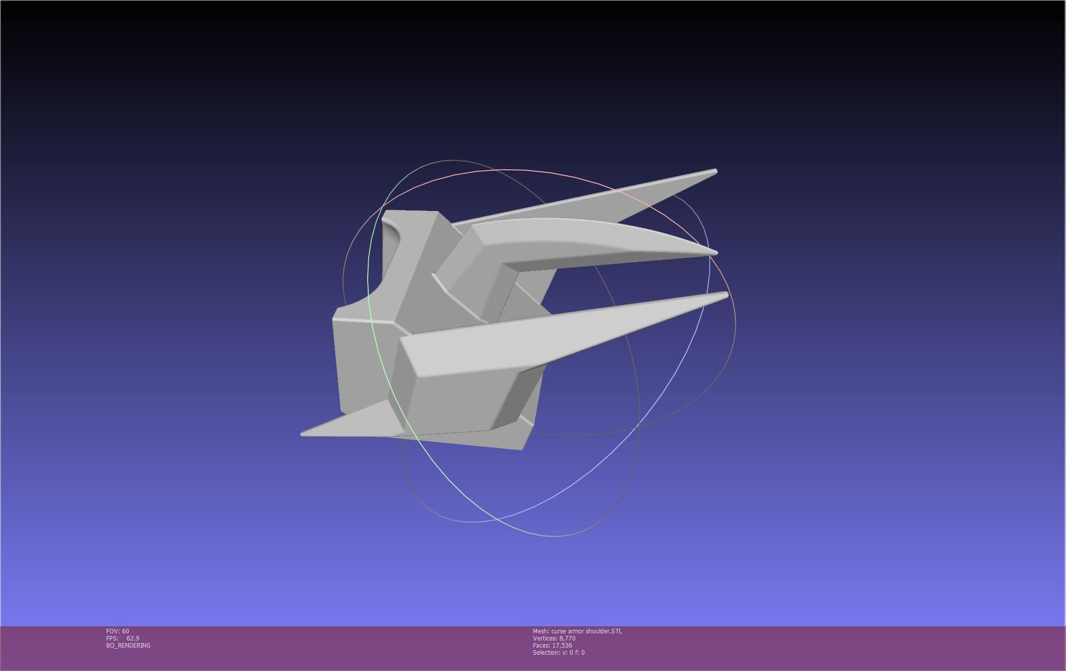 Shield Hero Curse Armor Shoulder 3D print model_35