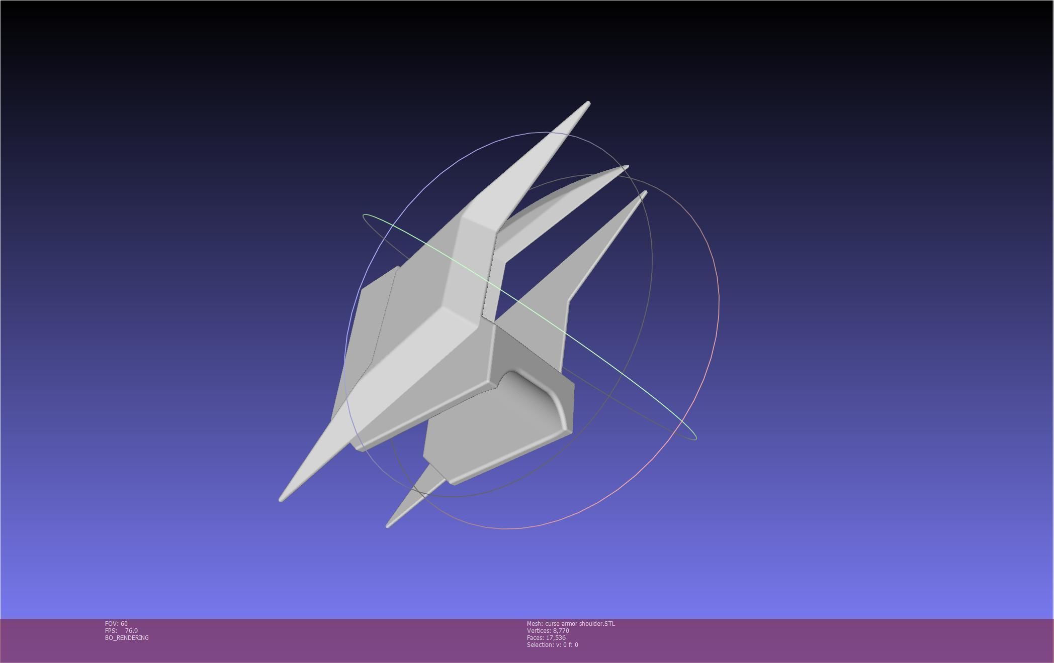 Shield Hero Curse Armor Shoulder 3D print model_32