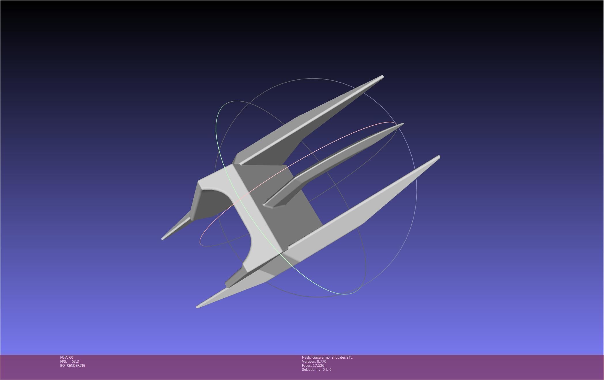 Shield Hero Curse Armor Shoulder 3D print model_22