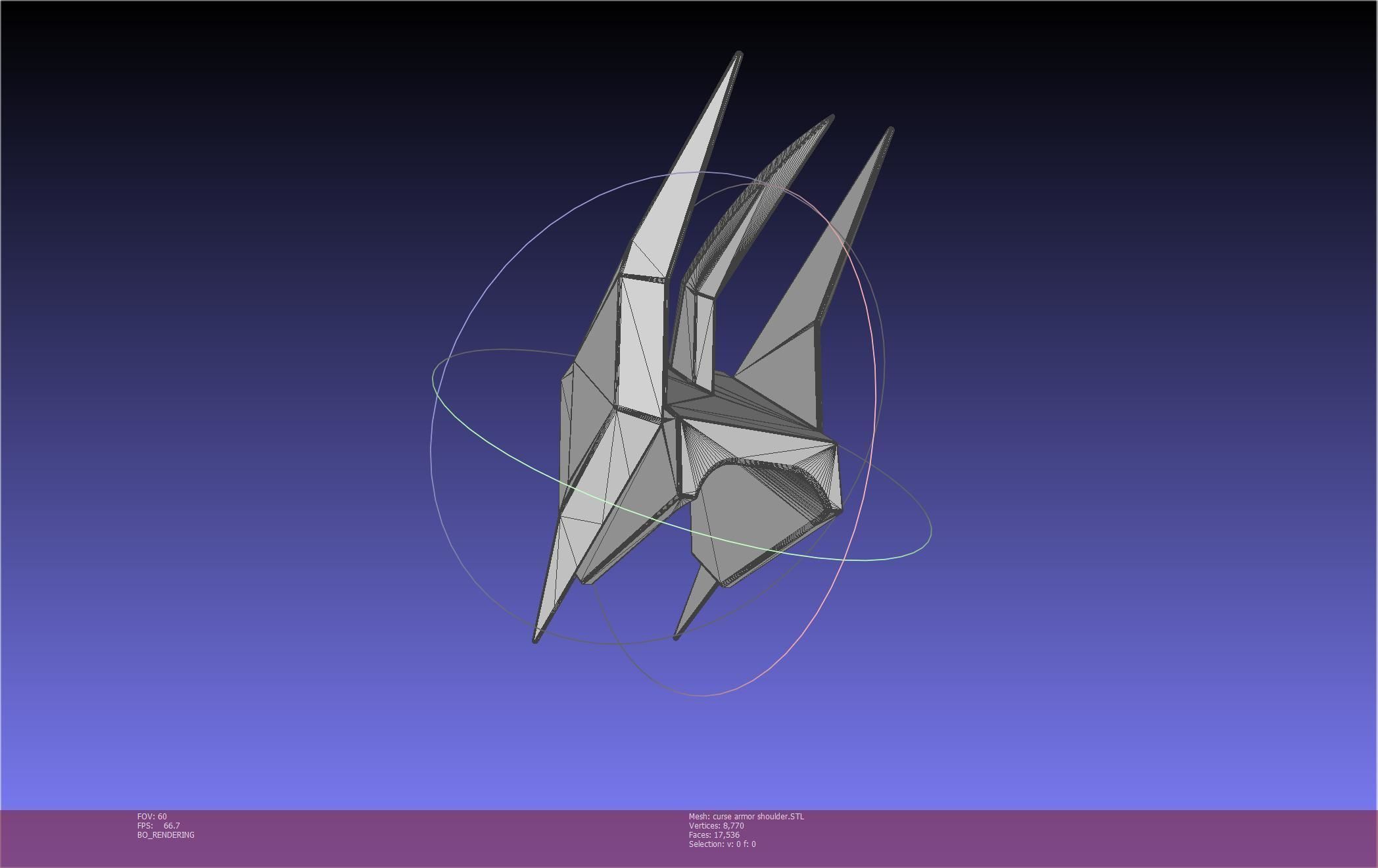 Shield Hero Curse Armor Shoulder 3D print model_13