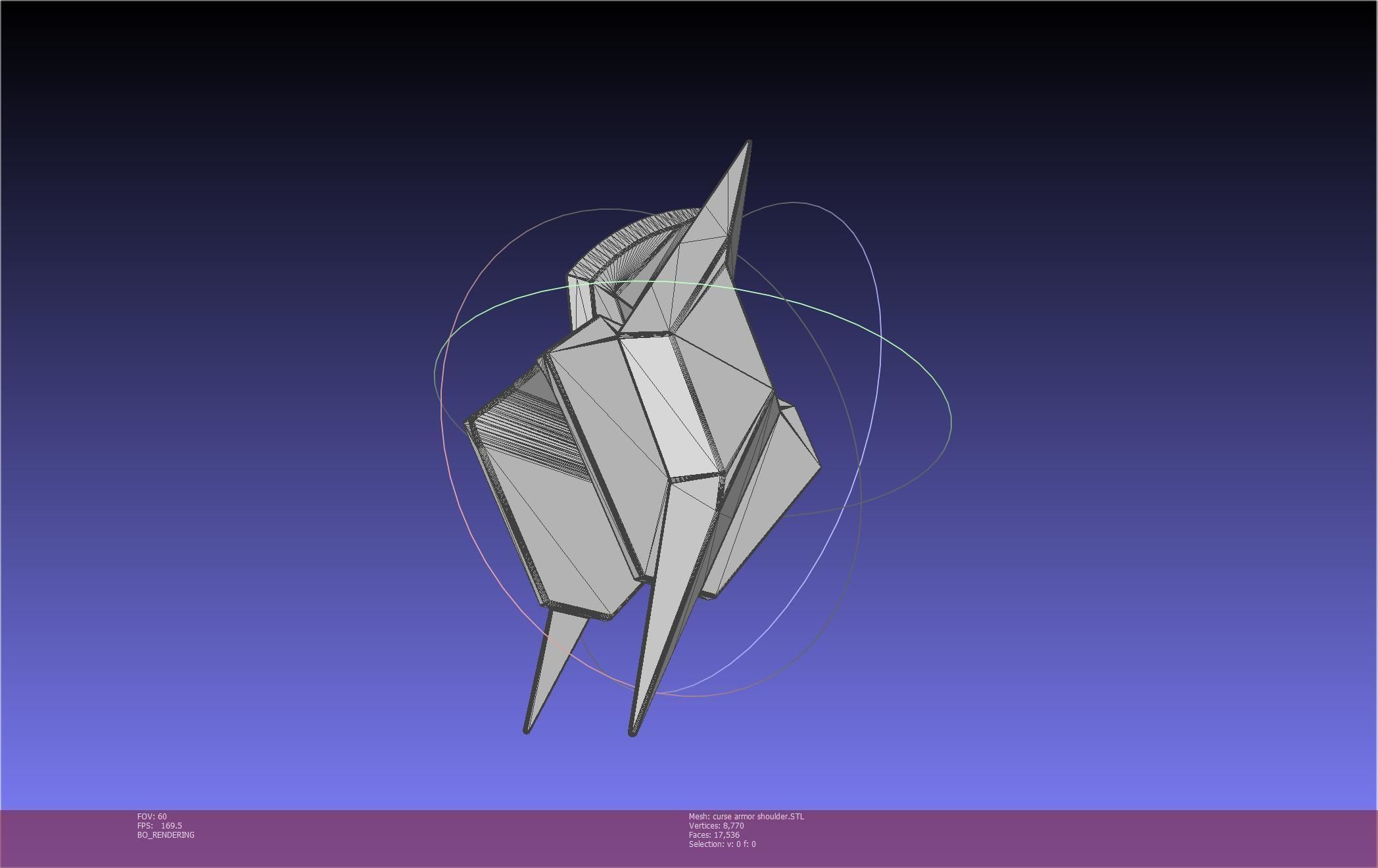 Shield Hero Curse Armor Shoulder 3D print model_5