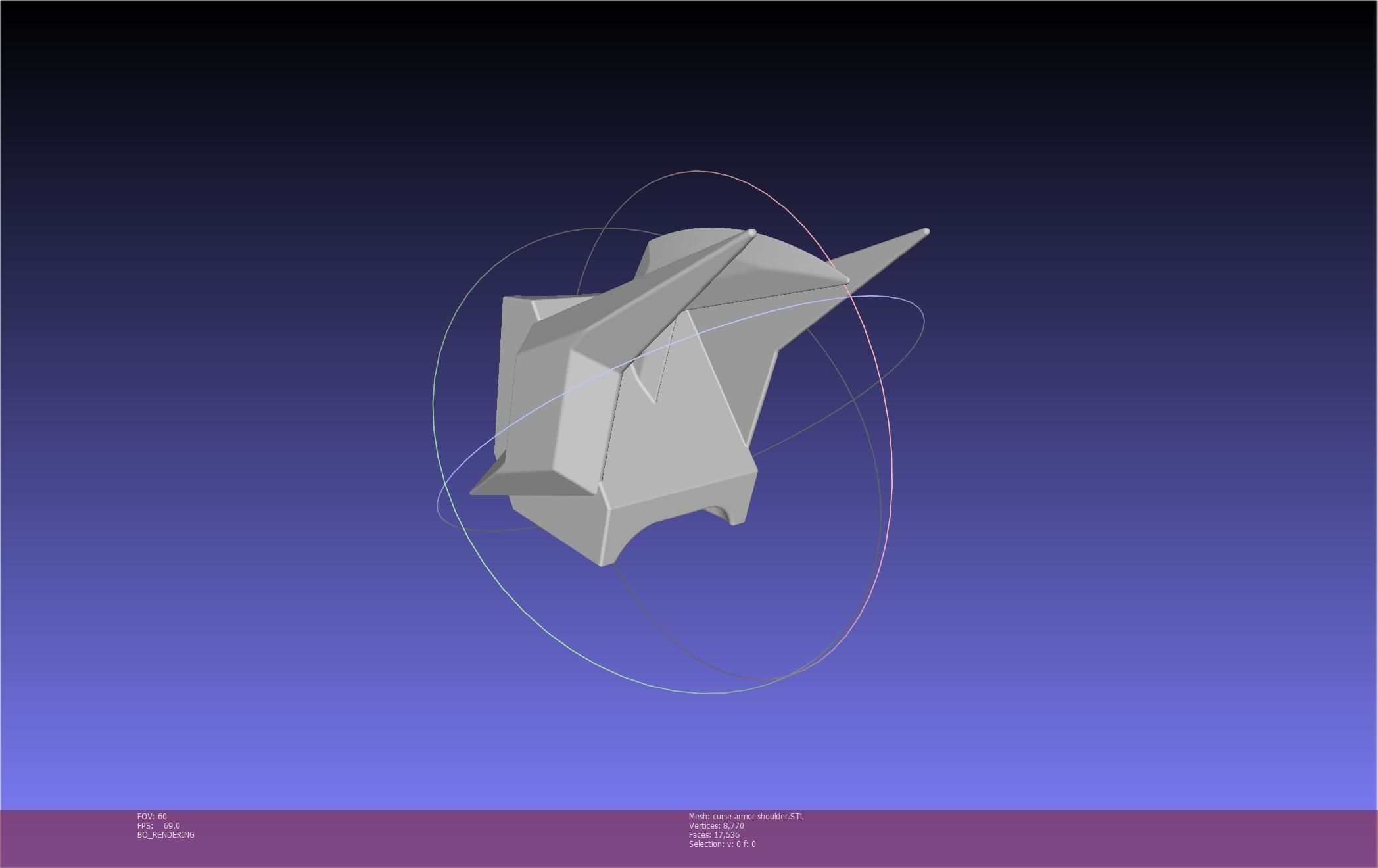 Shield Hero Curse Armor Shoulder 3D print model_43